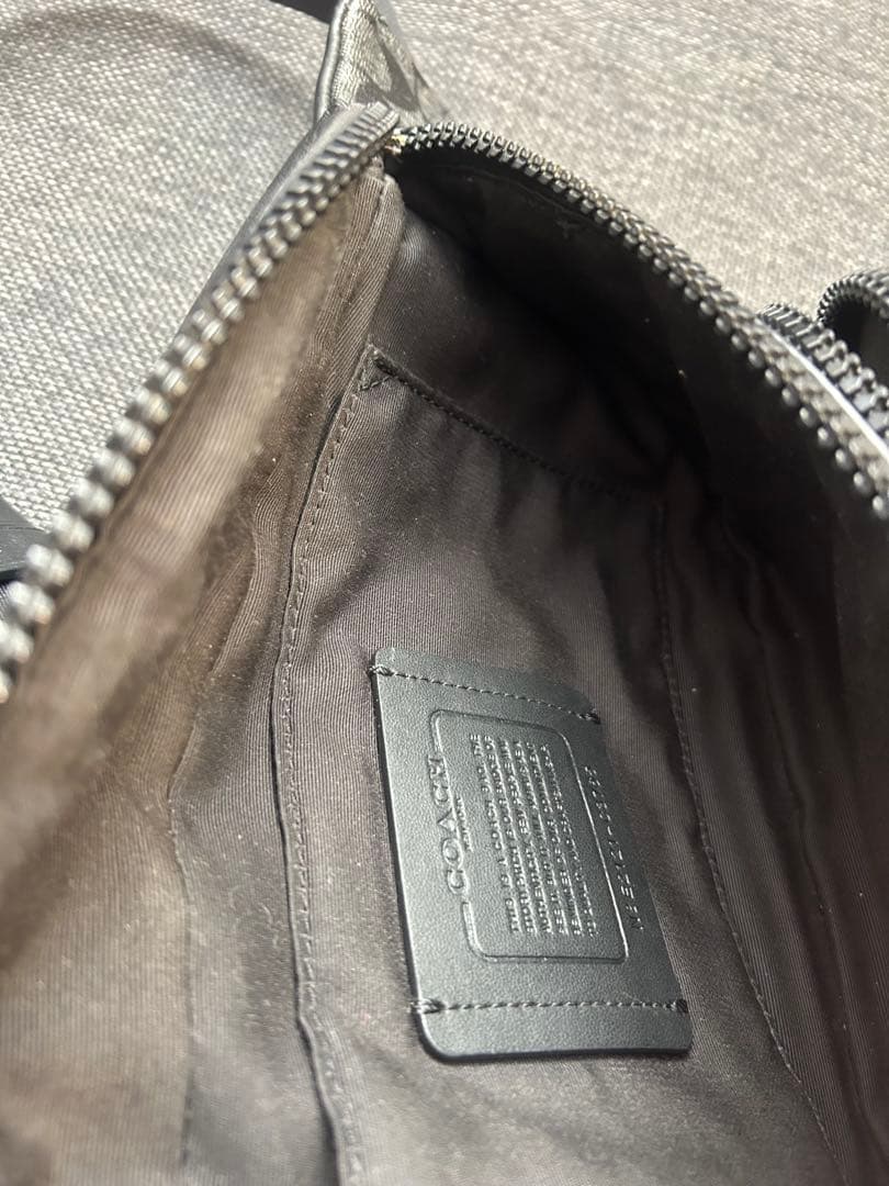 美品 コーチ COACH シグネチャー ボディバッグ ウエストバッグ C3765