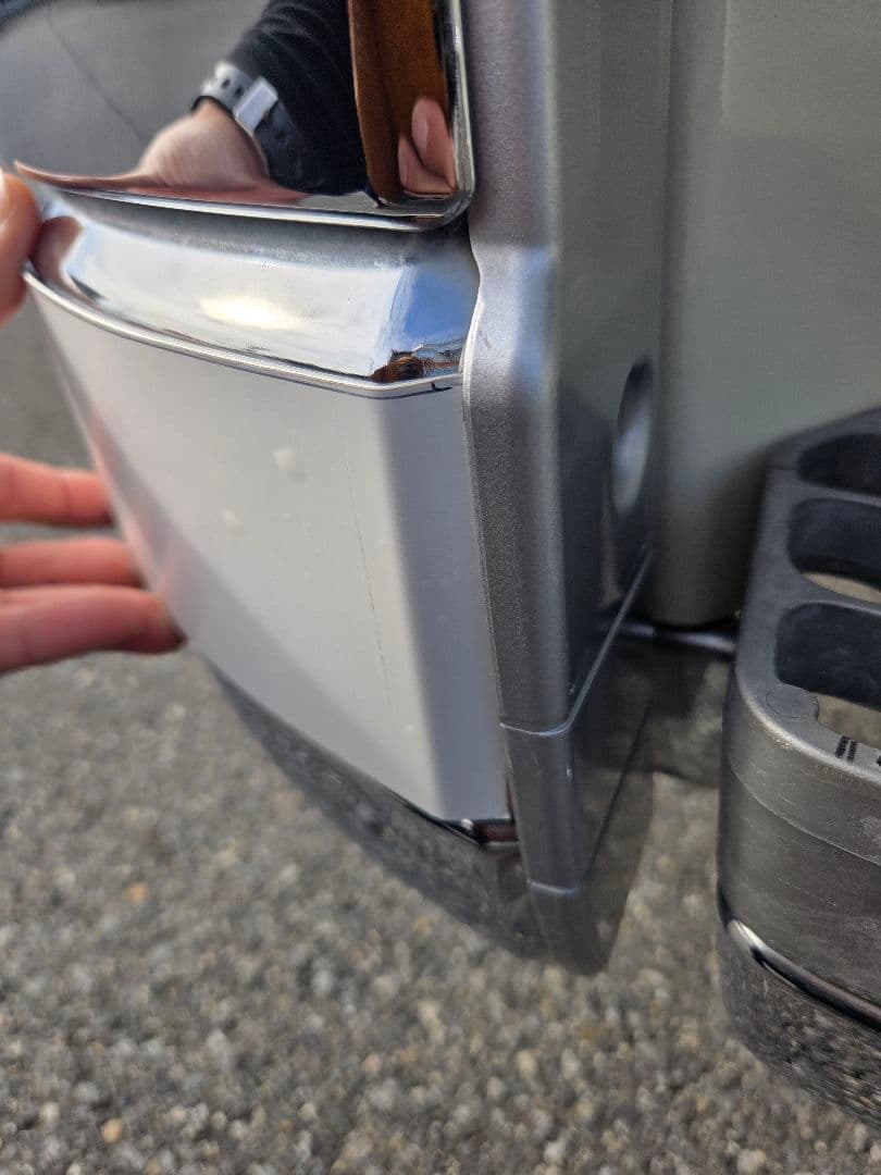 17スーパーグレート　バンパー　ダメージ隠し　鏡面ステンレス　タンク用バンド