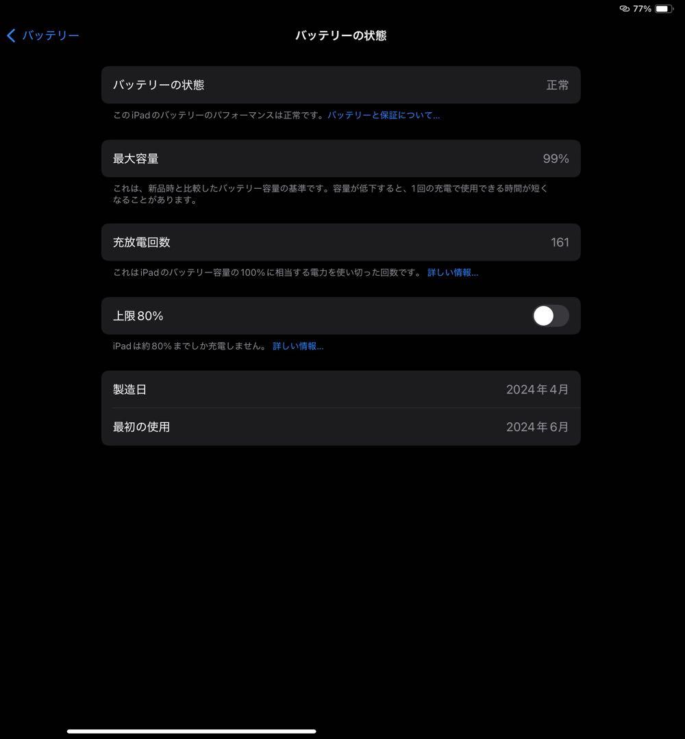 iPad Air M2 13インチWi-Fi 128GBスペースグレイ