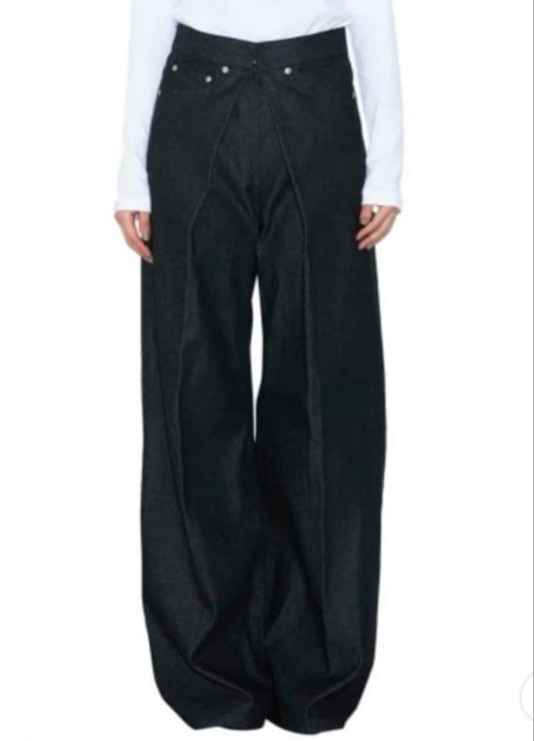 ご*ん様 JOHN LAWRENCE SULLIVAN ワイドデニムパンツ ブル