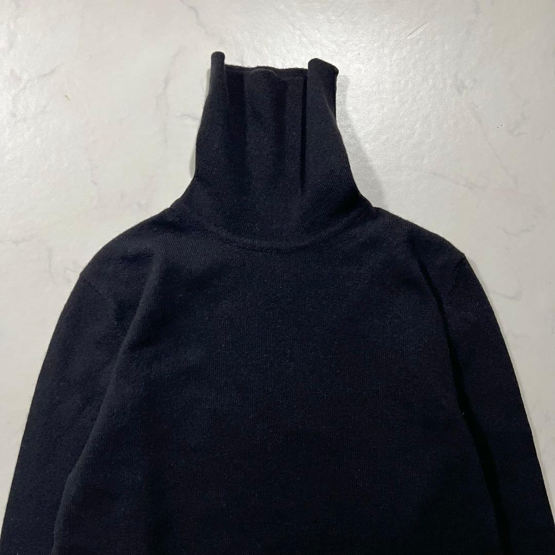 エルメス マルジェラ期 カシミヤ100% ニット スコットランド製 黒ハイネック