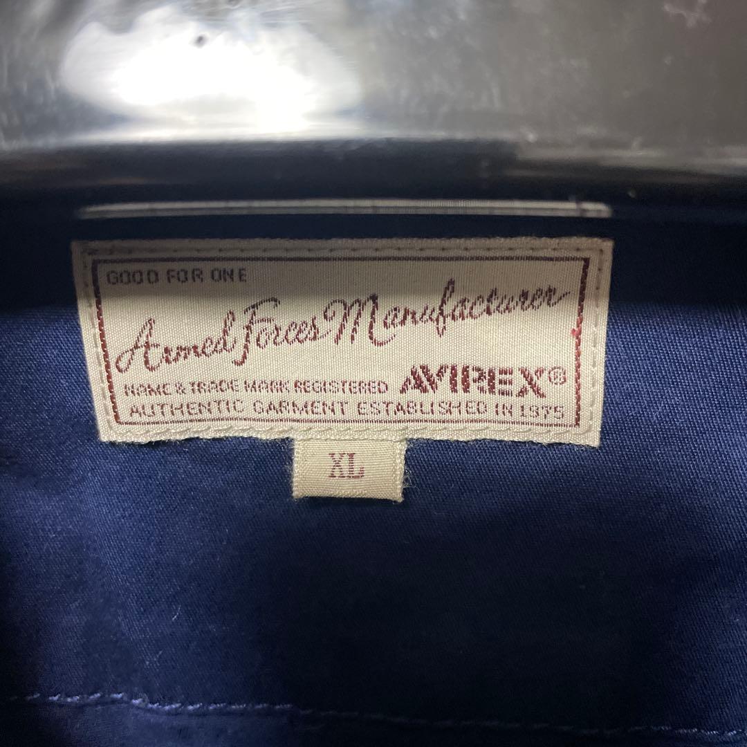 【美品】AVIREX ネイビーオーバーオール XL