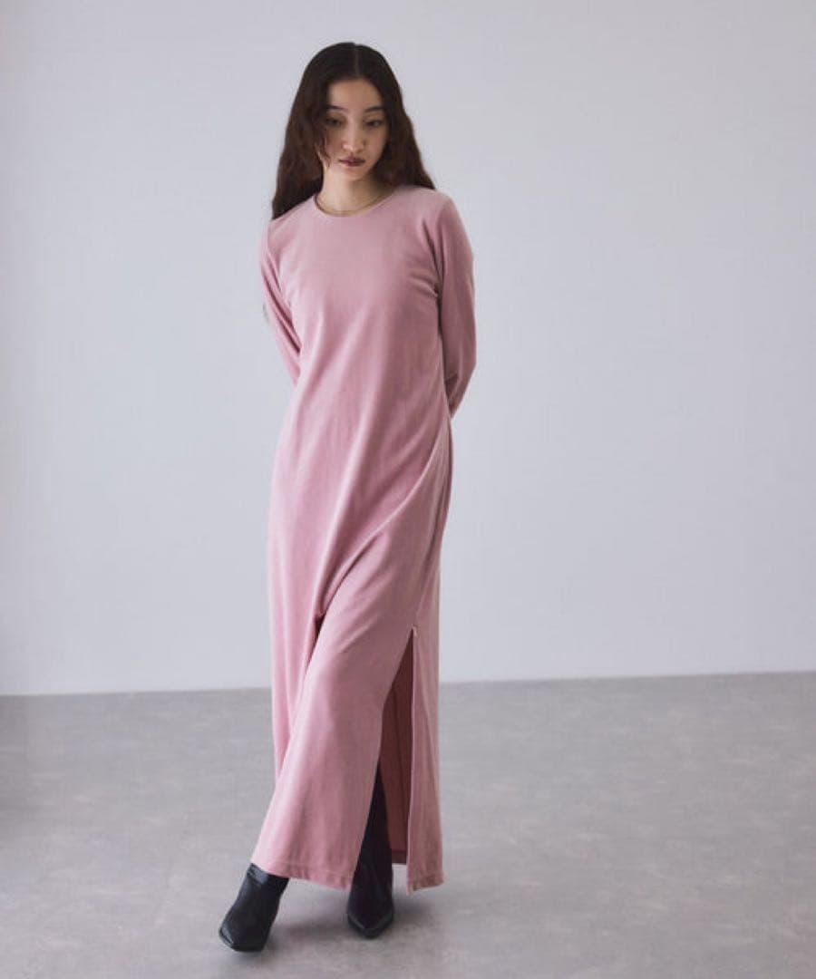 アダムエロペ ボタニカルベロアワンピース adametrope