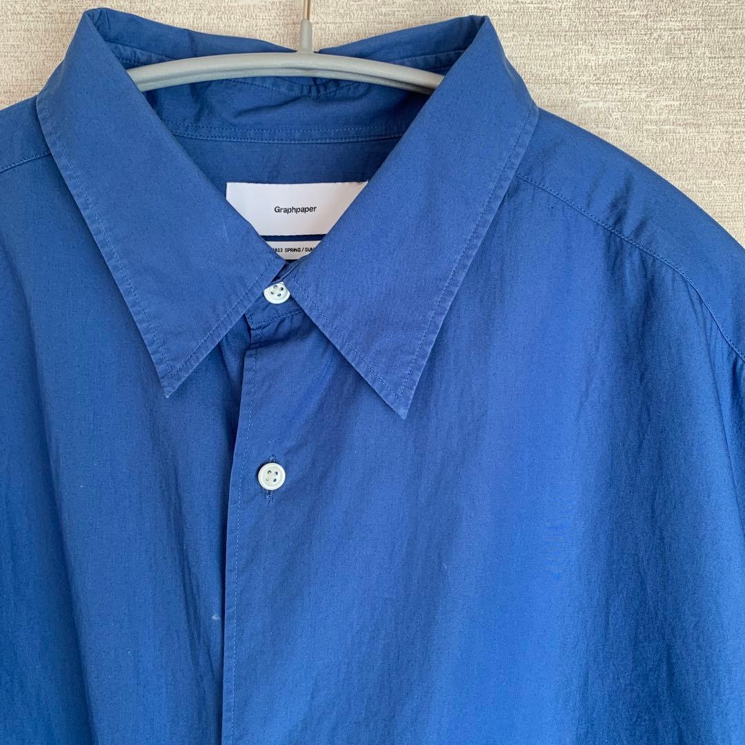 Graphpaper ブルー 半袖シャツ F
