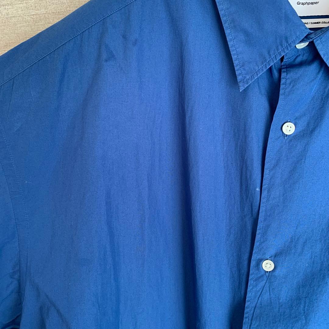 Graphpaper ブルー 半袖シャツ F