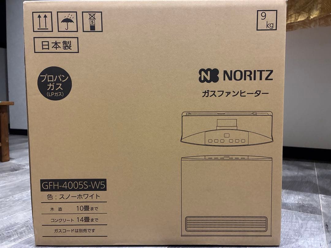 NORITZ ガスファンヒーター 未開封品　GFH-4005S-W5