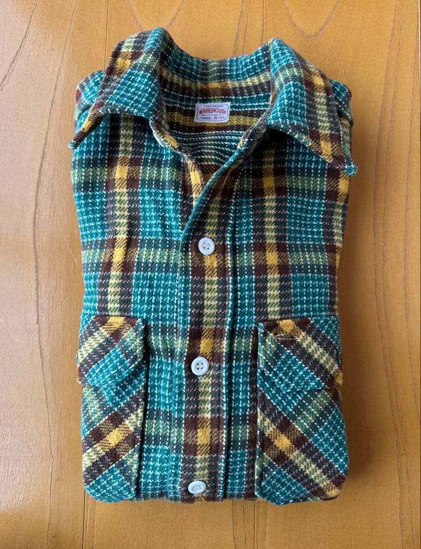 ウエアハウス チェック柄 ネルシャツ サイズL