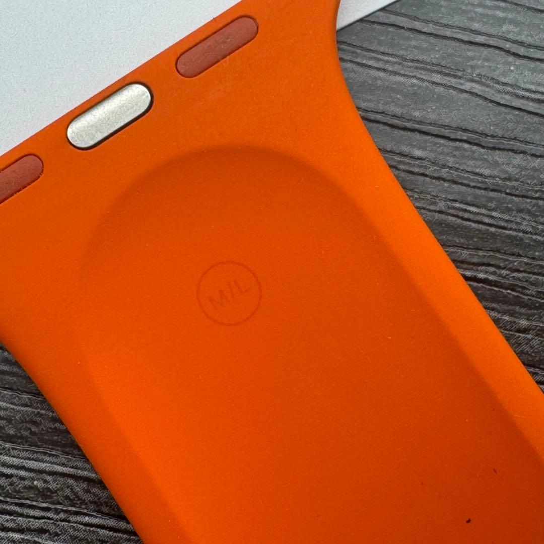 値下げ済み2818 Apple Watch エルメス　オレンジ　スポーツバンド