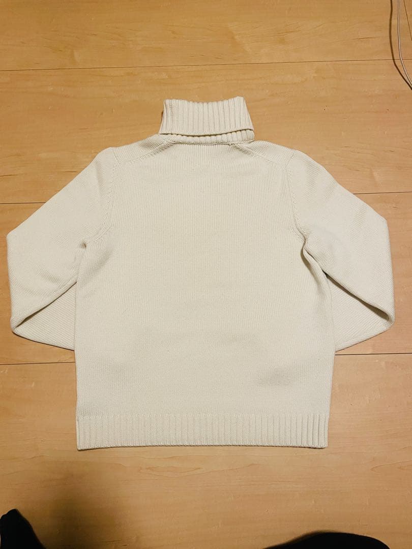 ZANONE 5ゲージ ソリッドウール タートルネックニット　オフホワイト46