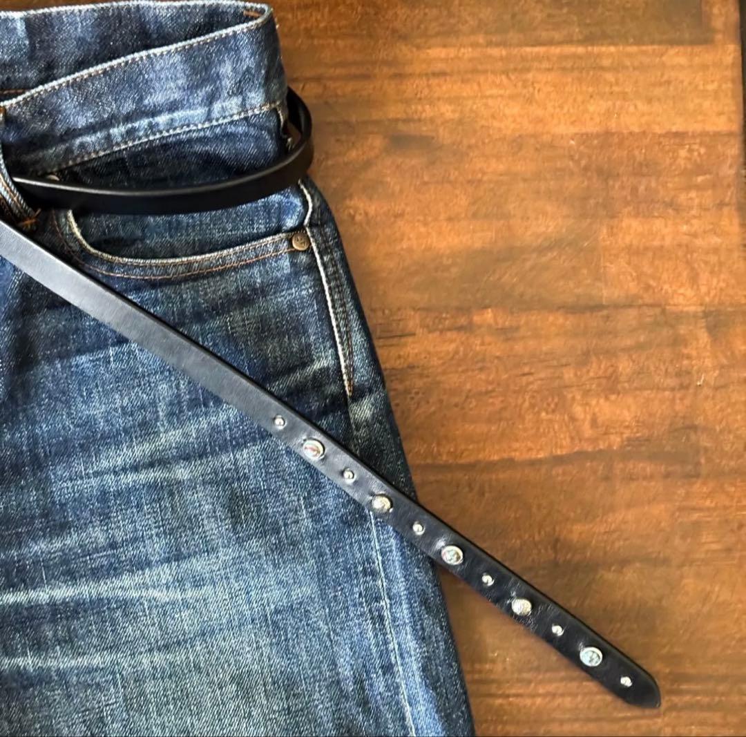 スタッズナローベルトアースターコイズ18mm