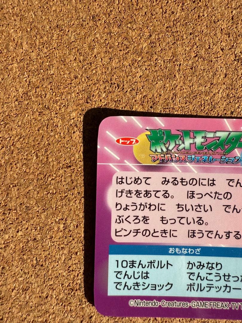 ピカチュウ カメックス ホログラムカード　トップサン　カードダス　シールダス