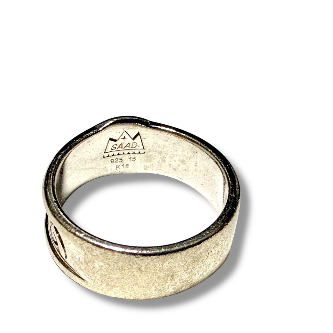 ★限定出品★ SAAD サード リング 指輪 シルバー 925 K18 15号
