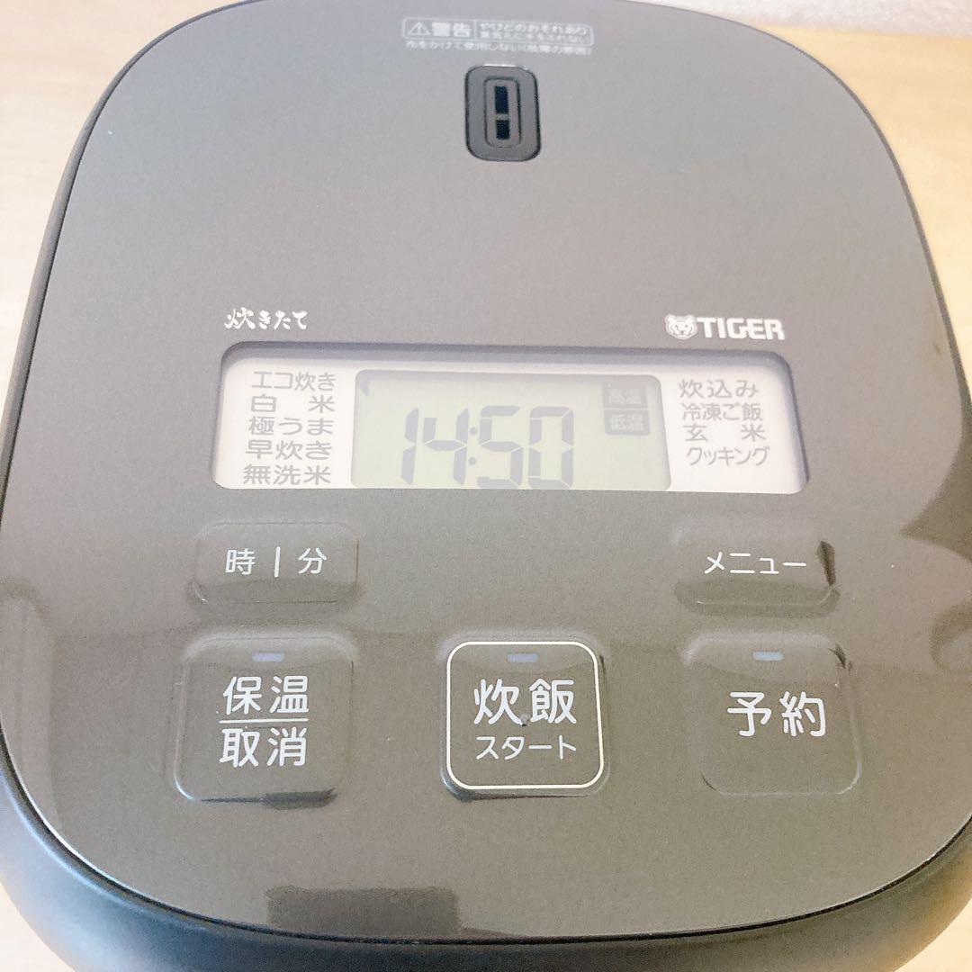 TIGER タイガーマイコンジャー 炊飯器 JBS-A055 ３合炊き 黒特厚釜
