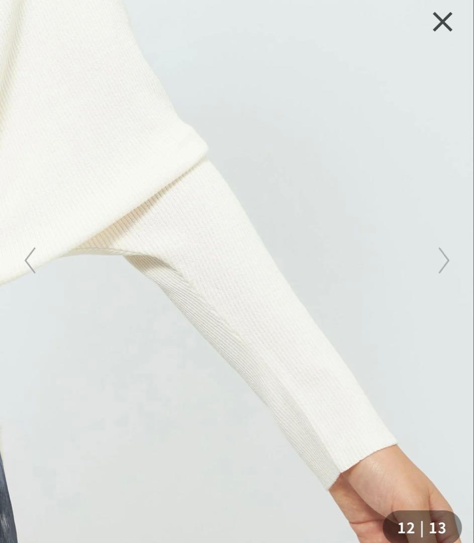 【新品】EPOCA La maglia ブラウジングニット オフホワイト