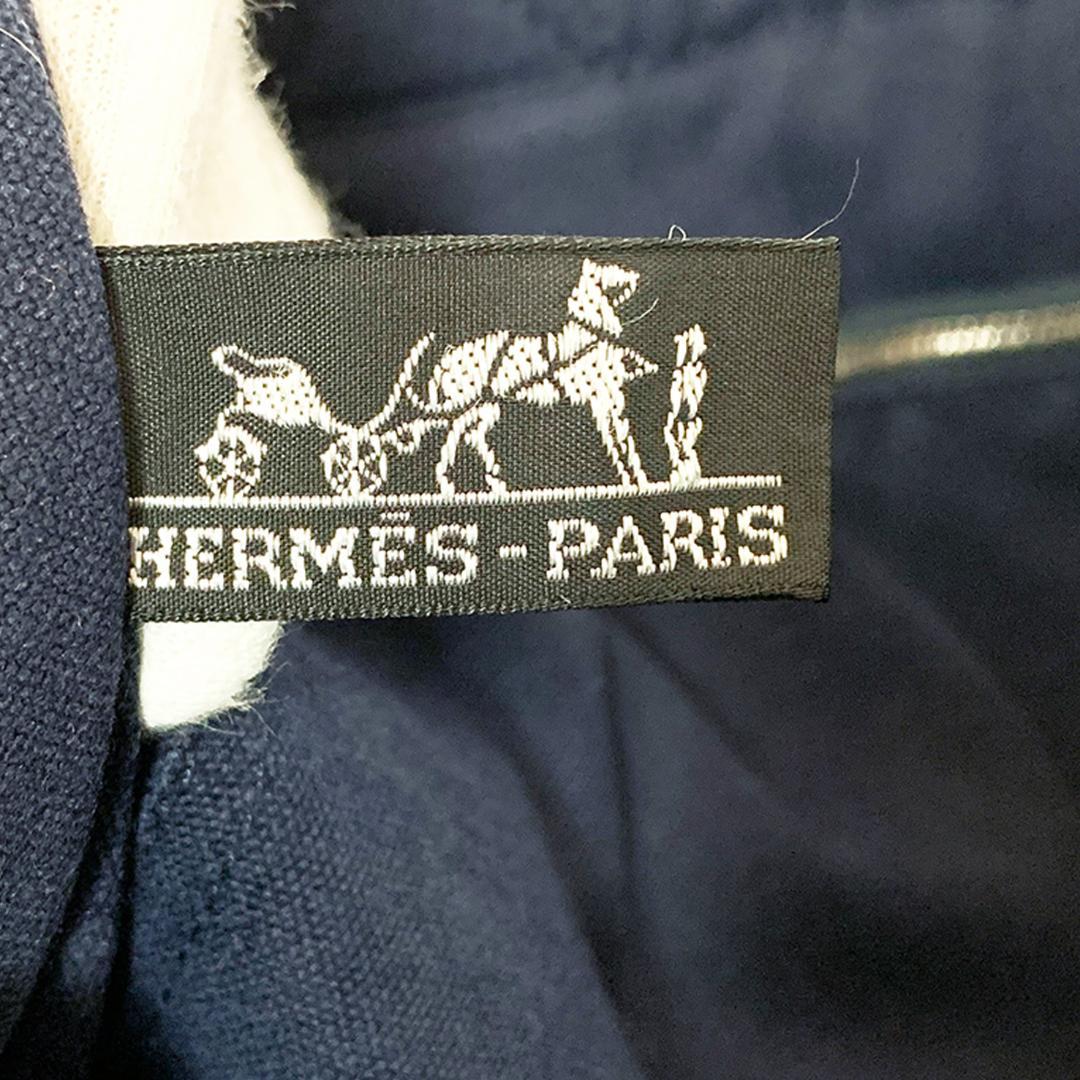 HERMES エルメス フールトゥMM トートバッグ ネイビー