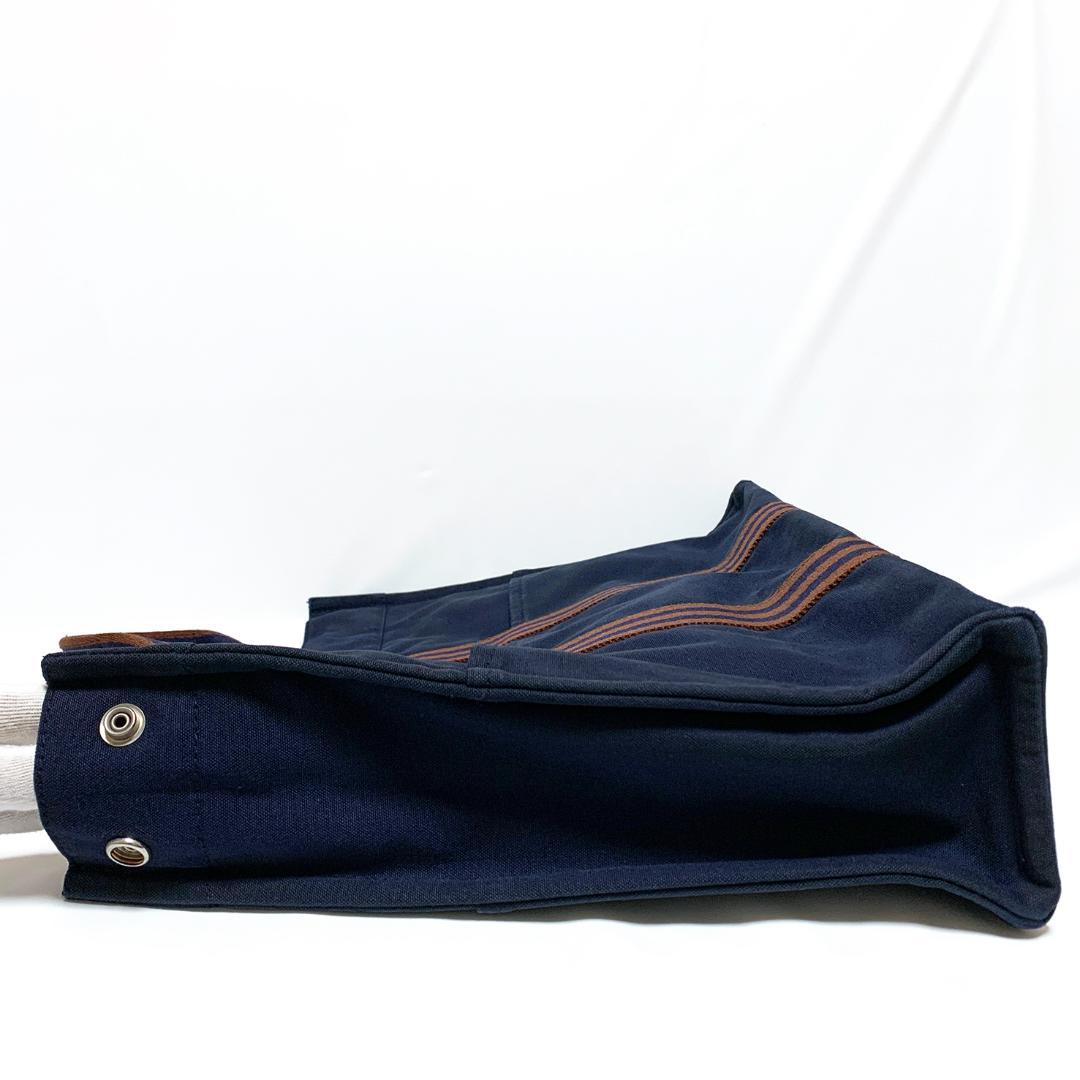 HERMES エルメス フールトゥMM トートバッグ ネイビー