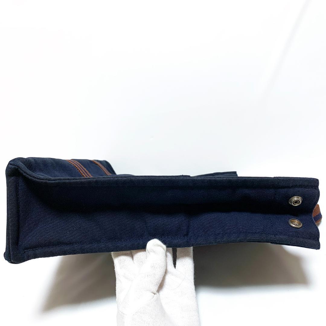 HERMES エルメス フールトゥMM トートバッグ ネイビー