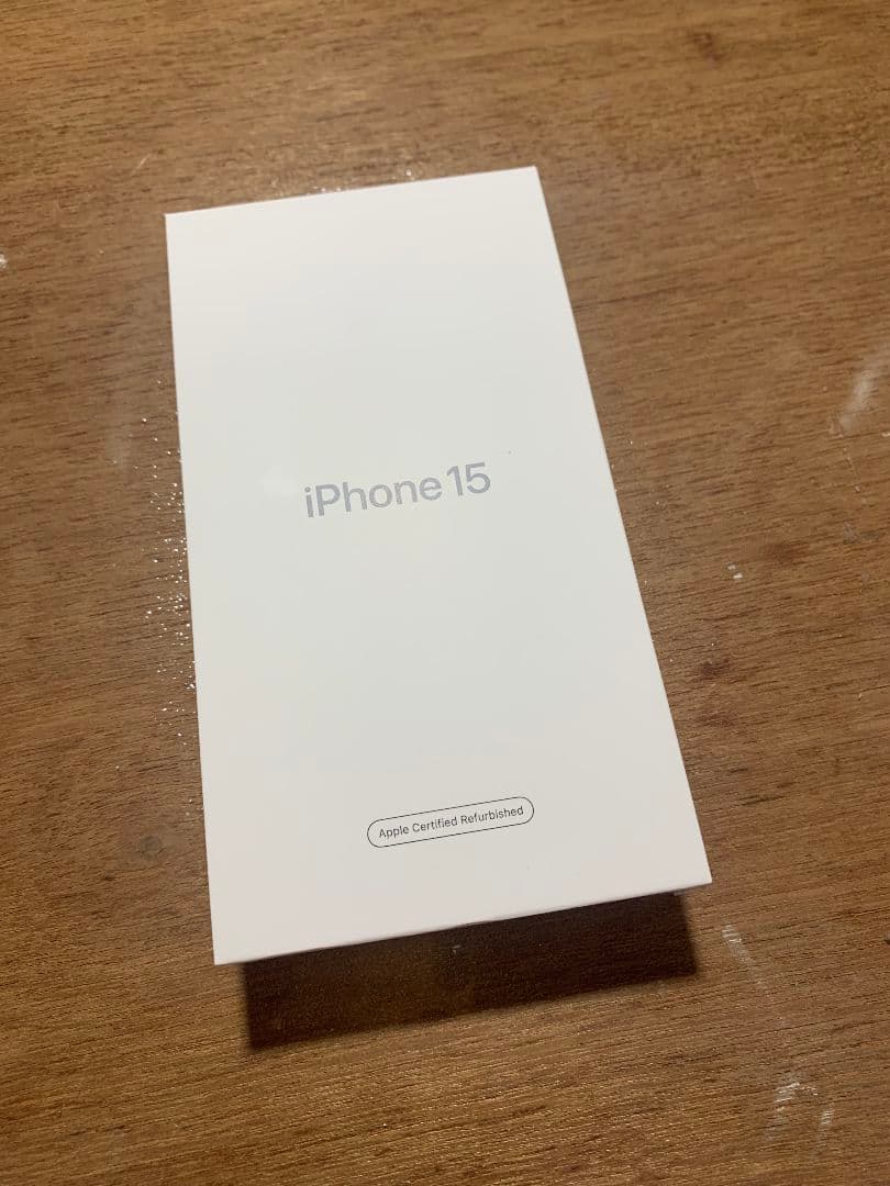 iPhone 15 128GB Apple整備済未開封品 純正バッテリー100%