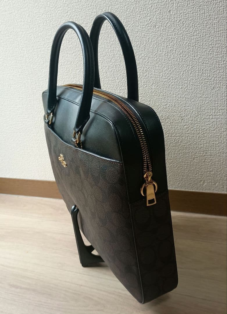 COACH ビジネスバッグ ブラウン/ブラック