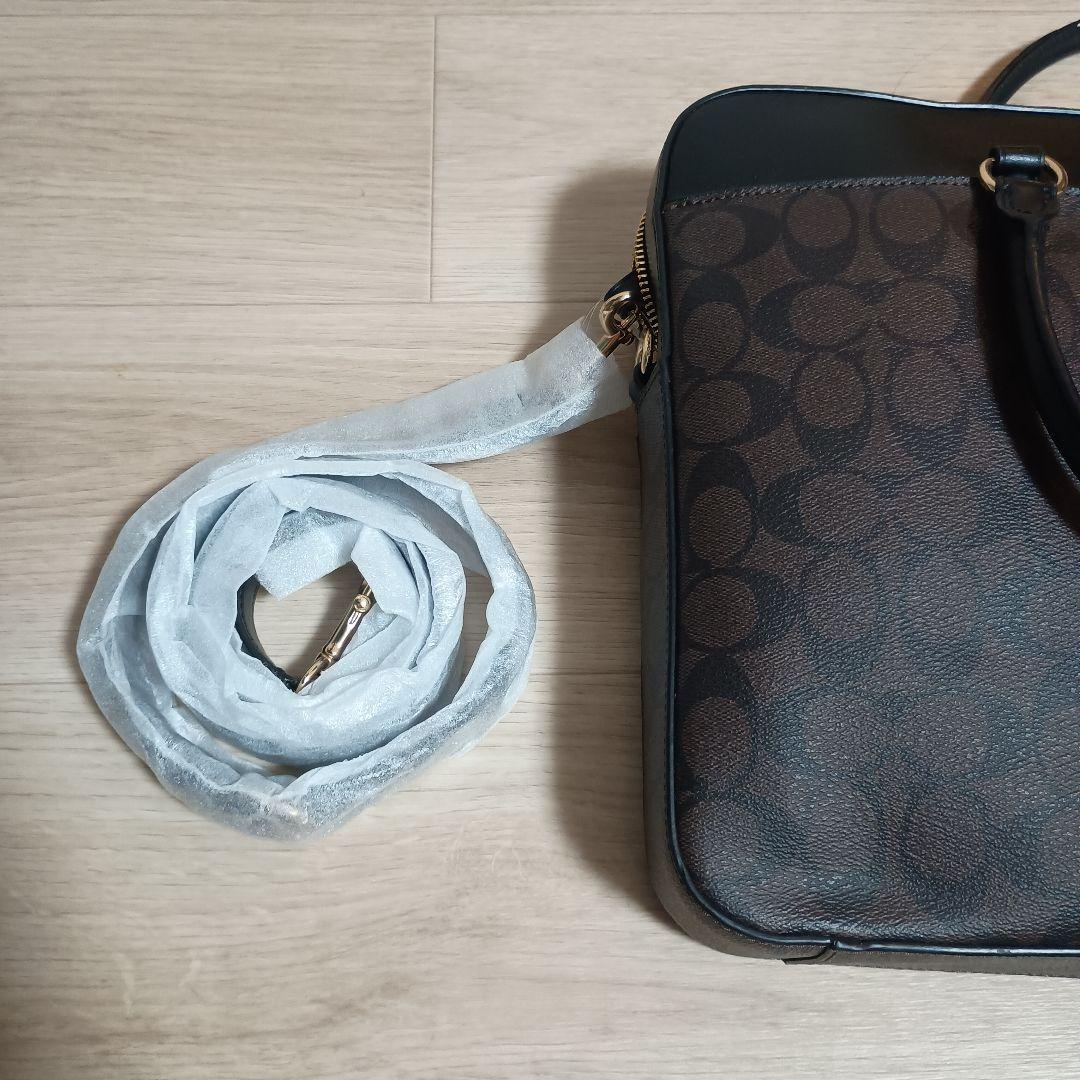 COACH ビジネスバッグ ブラウン/ブラック