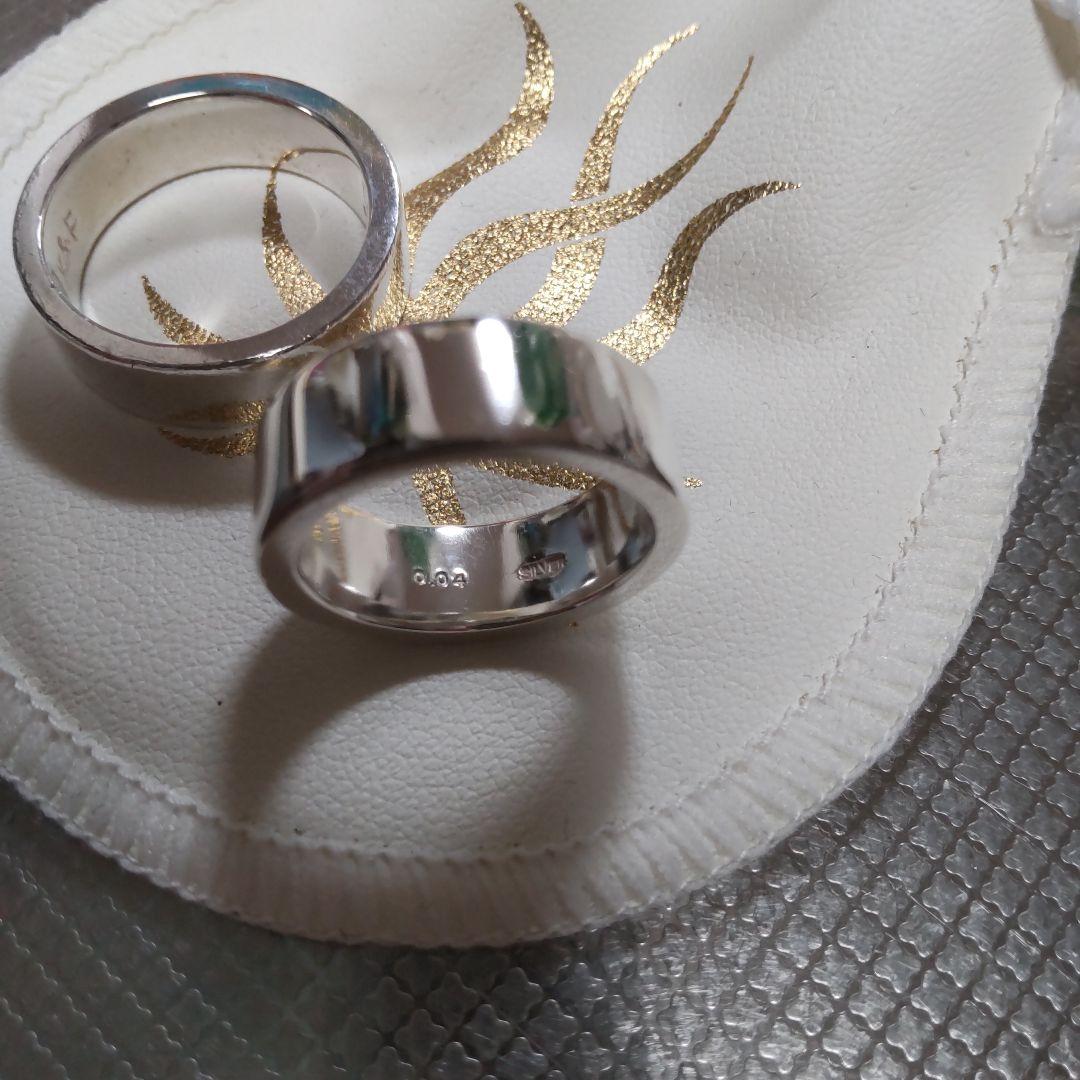 近日削除 １つ星ダイヤモンド ペアシルバーリング