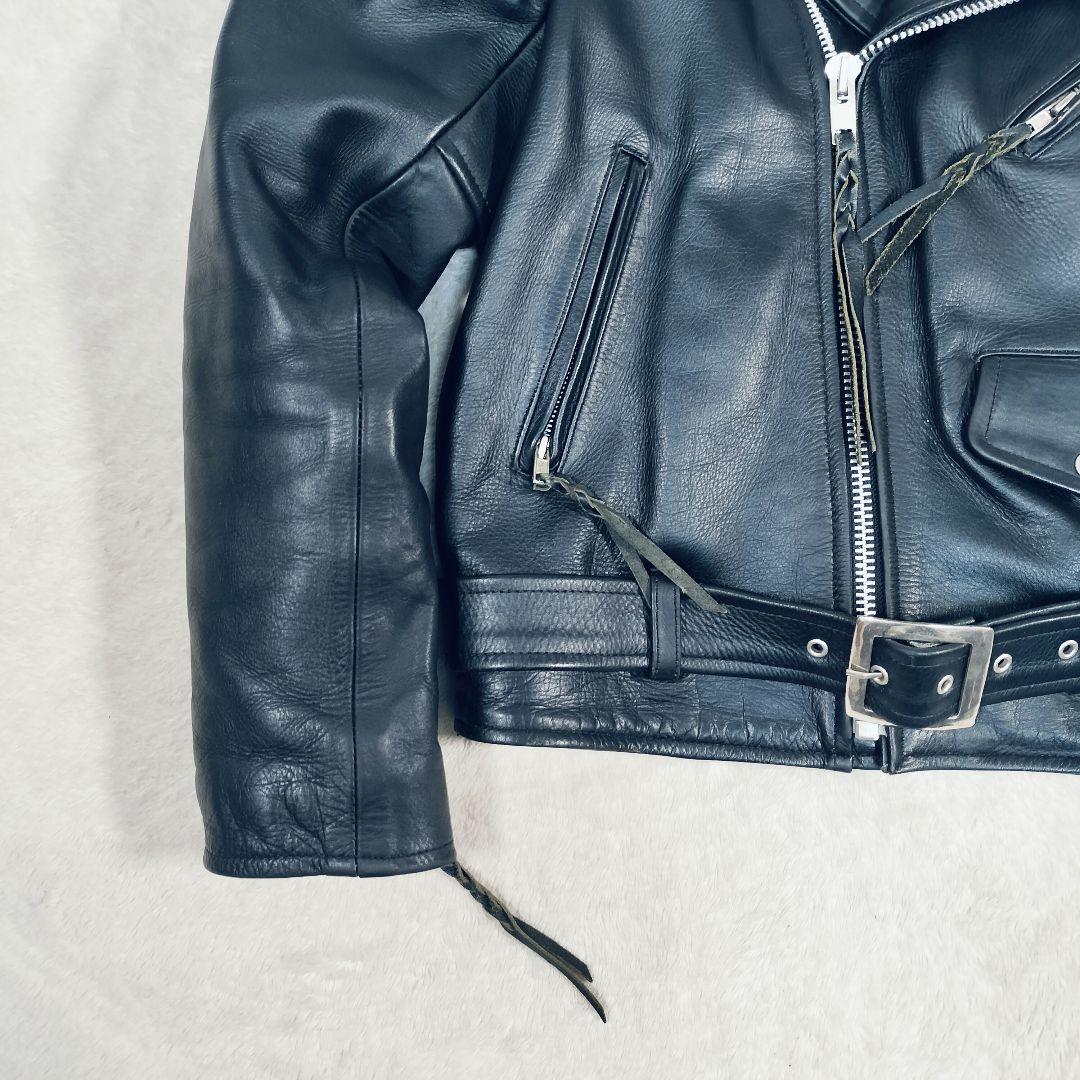 【大きなサイズ☆42】FREEDOM フリーダム　ダブルライダースジャケット