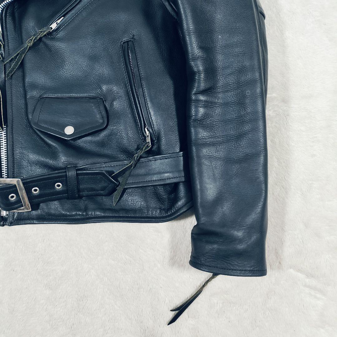 【大きなサイズ☆42】FREEDOM フリーダム　ダブルライダースジャケット