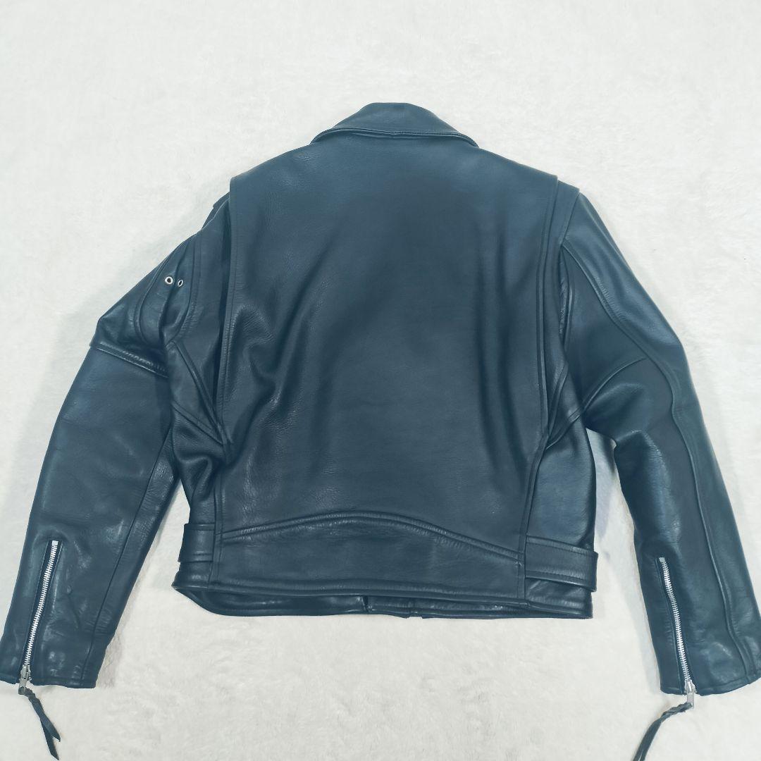 【大きなサイズ☆42】FREEDOM フリーダム　ダブルライダースジャケット