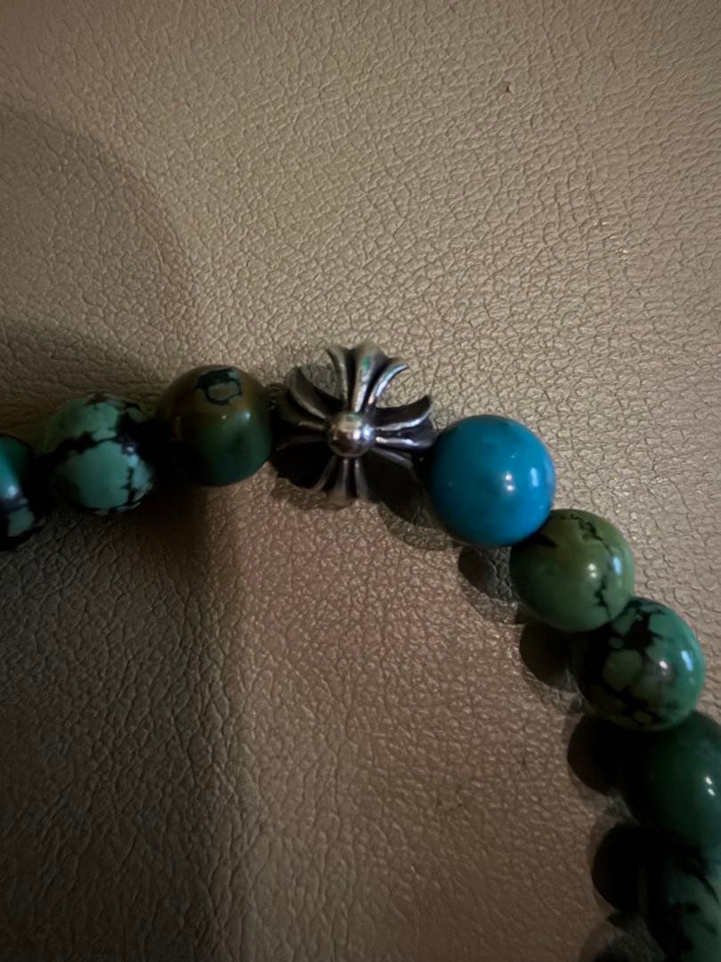 クロムハーツ ブレスレット ビーズ ターコイズ