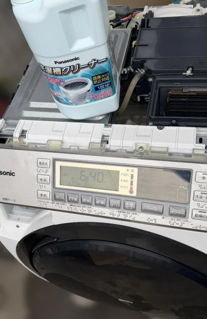 分解洗浄済 Panasonic 温水ドラム式洗濯機 洗濯10kg乾燥6kg 右開