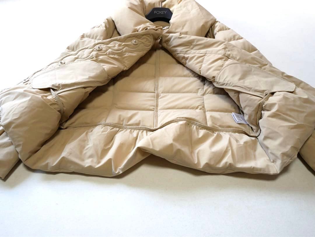 スーパービューティー レース ファーボンボン ダウンコート 40