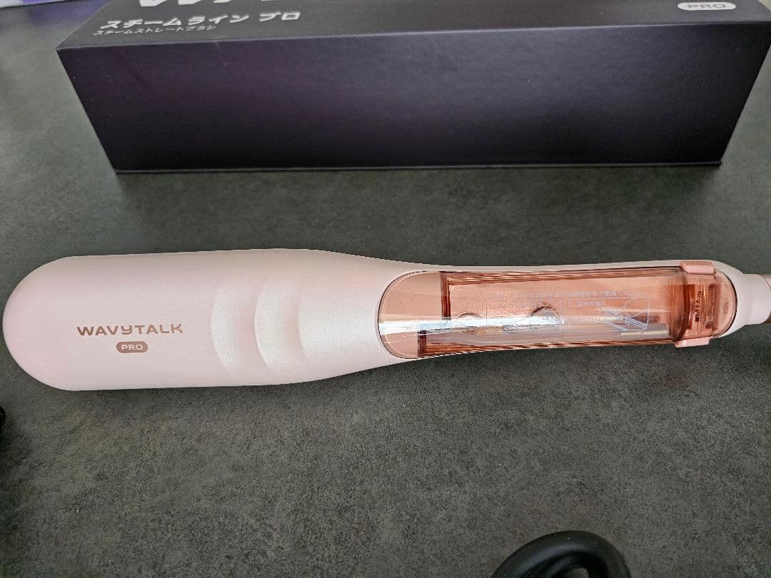 WAVYTALK スチームアイロンプロ ピンク　ストレートヘアアイロン