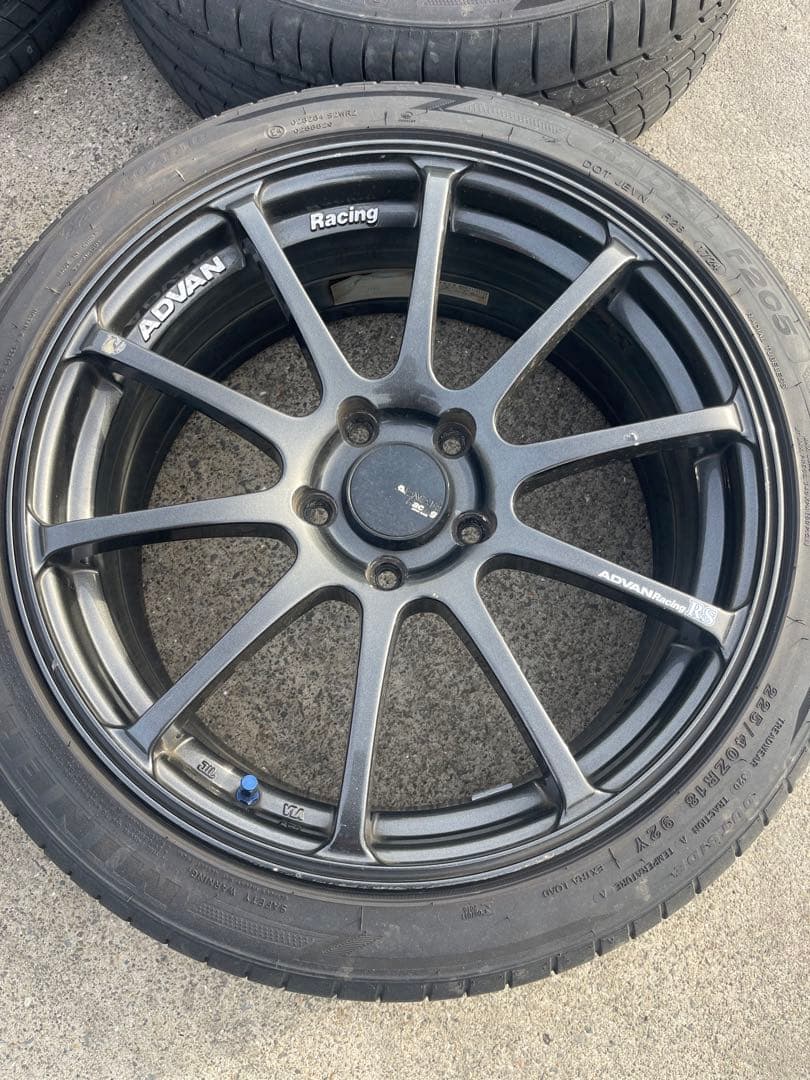ADVAN Racing 18インチ ホイールセット　114,3 PCD