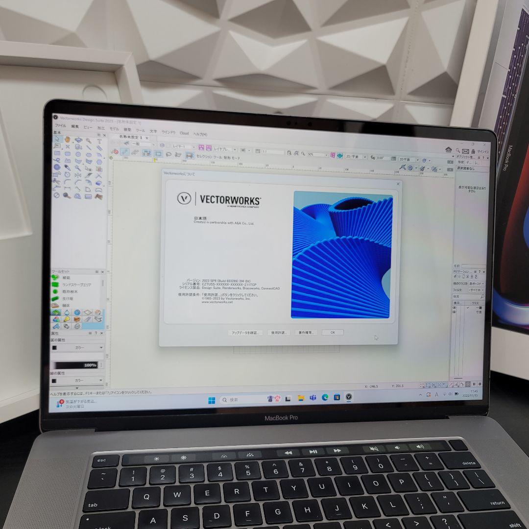 美品 MacBook Pro 16インチ 8コア i9 CAD/BIM&3D設計