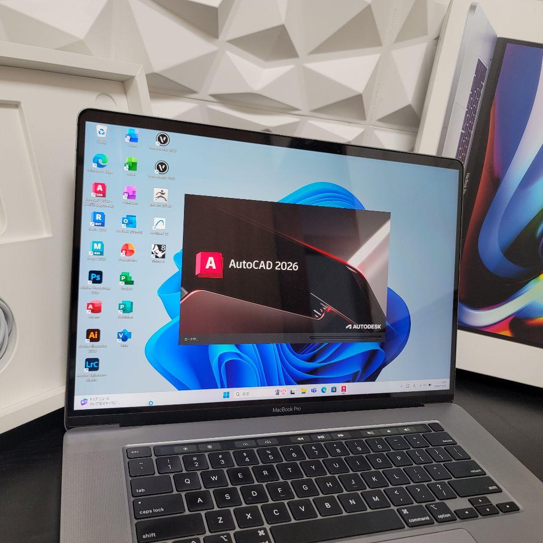 美品 MacBook Pro 16インチ 8コア i9 CAD/BIM&3D設計