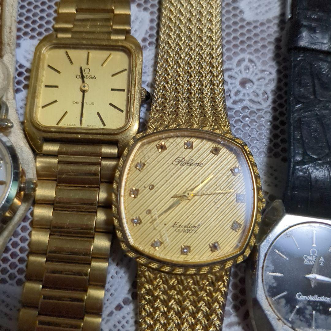 ティファニィグッチローレクスその他保管品不動品電池切れケースベルト皮ベルト未使用