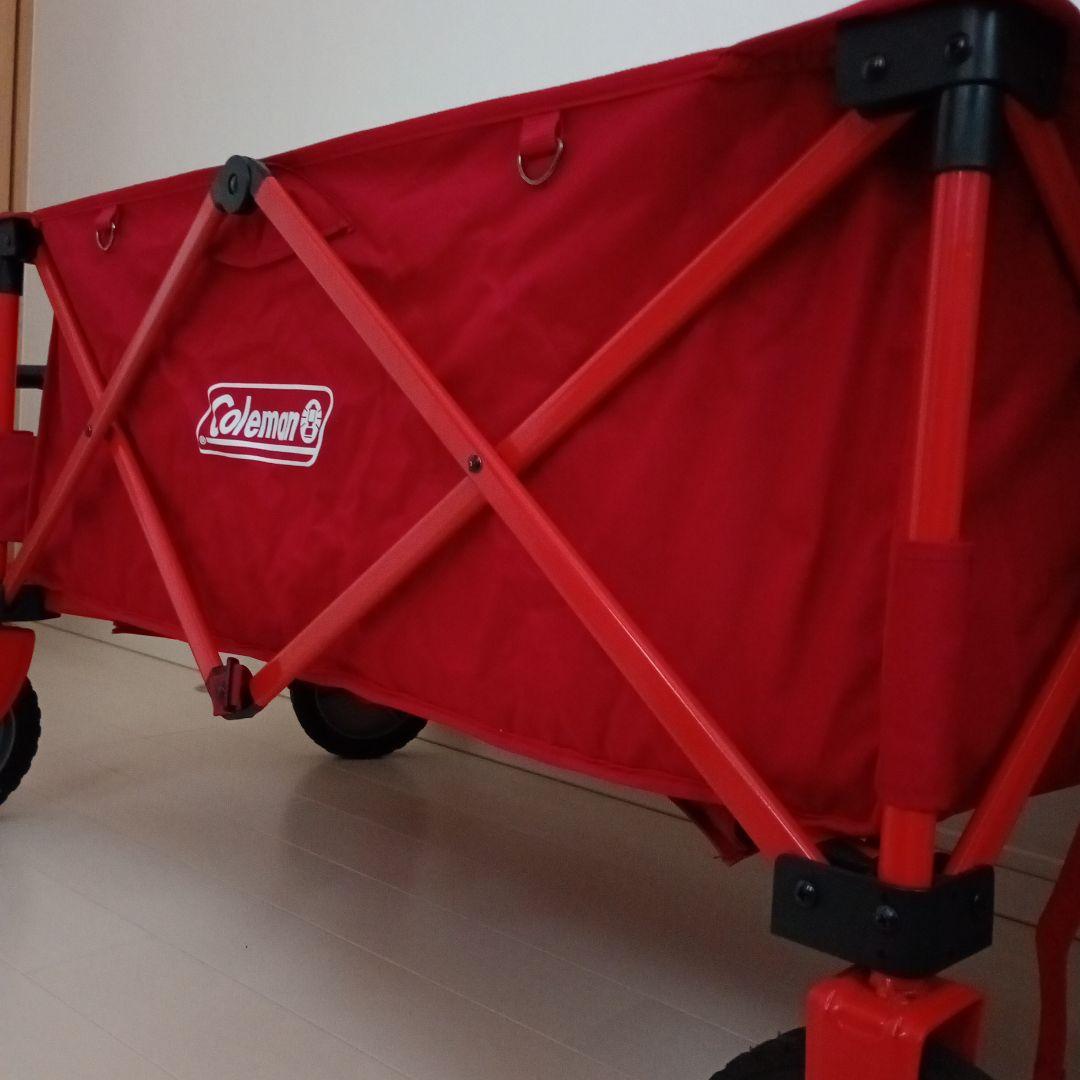 Coleman コールマン キャリーワゴン レッド　1回使用　室内保管