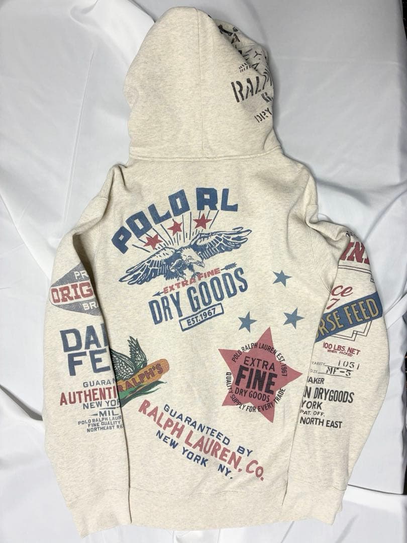 POLO RALPH LAUREN 総柄 フーディ L 正規品