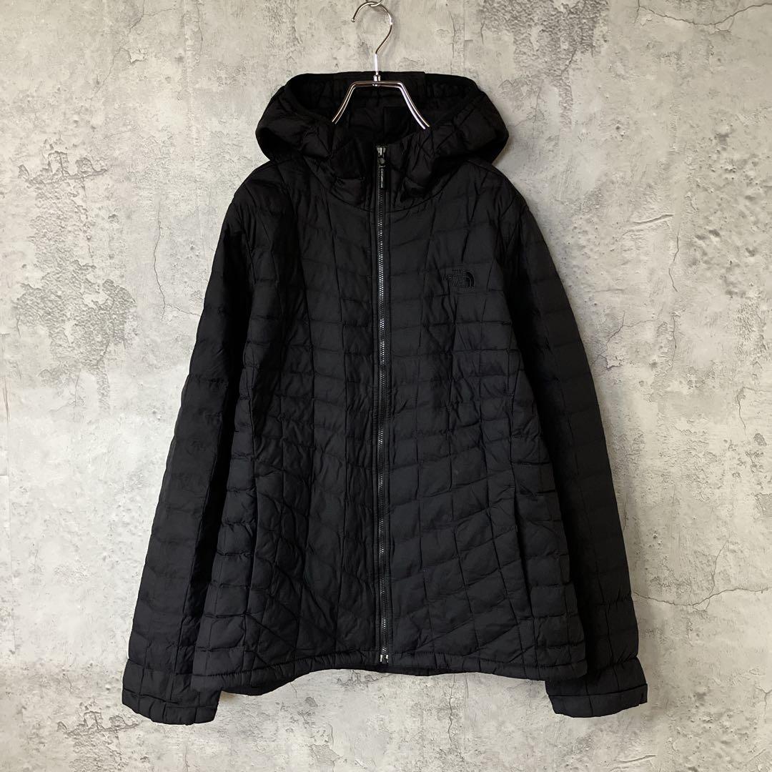 ザノースフェイス　ダウンジャケット　THERMOBALL 黒　レディースL