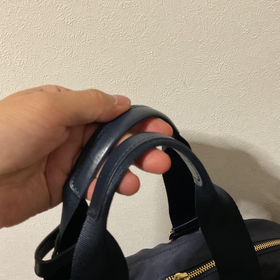 violachos新品未使用 美品 アニエスベー ロゴ ボストン⑥