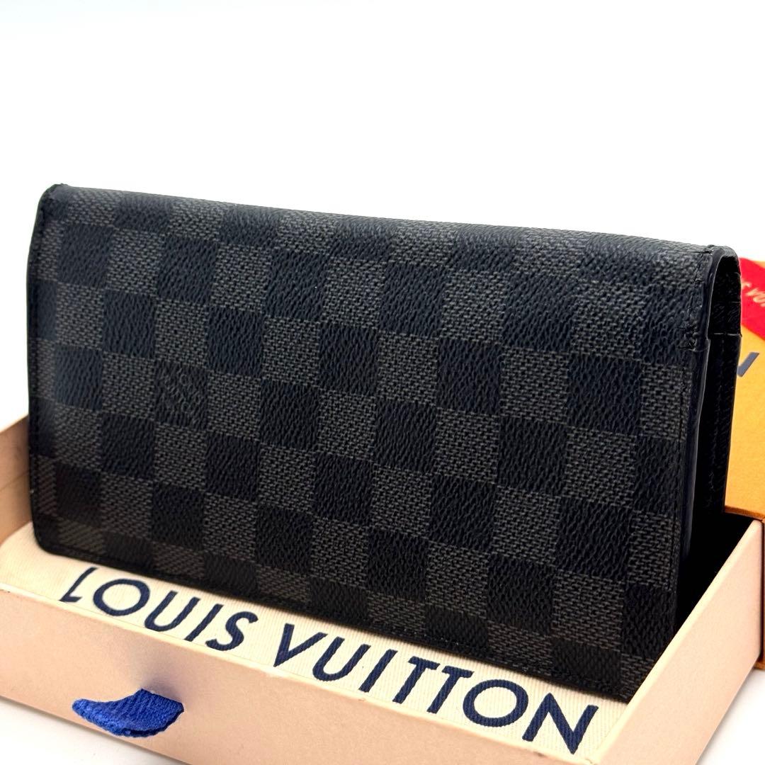 美品✨️ルイヴィトン　ダミエグラフィット　ポルトフォイユ　ブラザ　長財布　メンズ