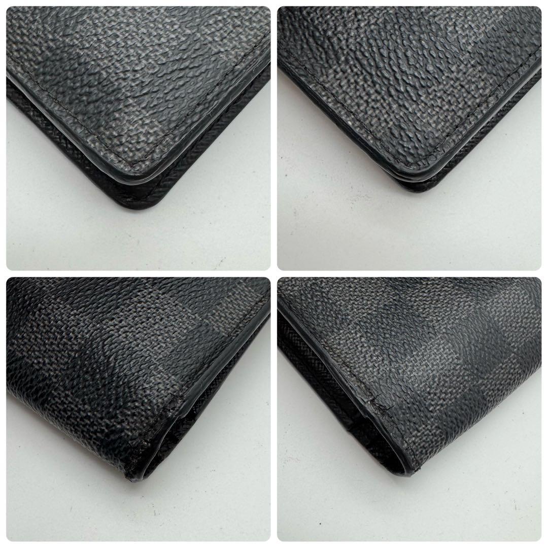 美品✨️ルイヴィトン　ダミエグラフィット　ポルトフォイユ　ブラザ　長財布　メンズ