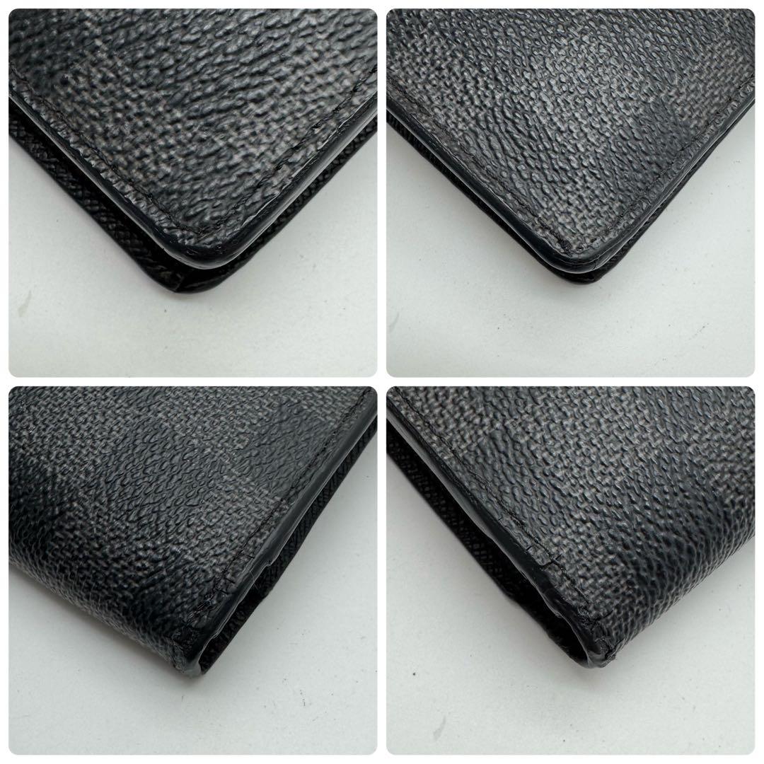 美品✨️ルイヴィトン　ダミエグラフィット　ポルトフォイユ　ブラザ　長財布　メンズ