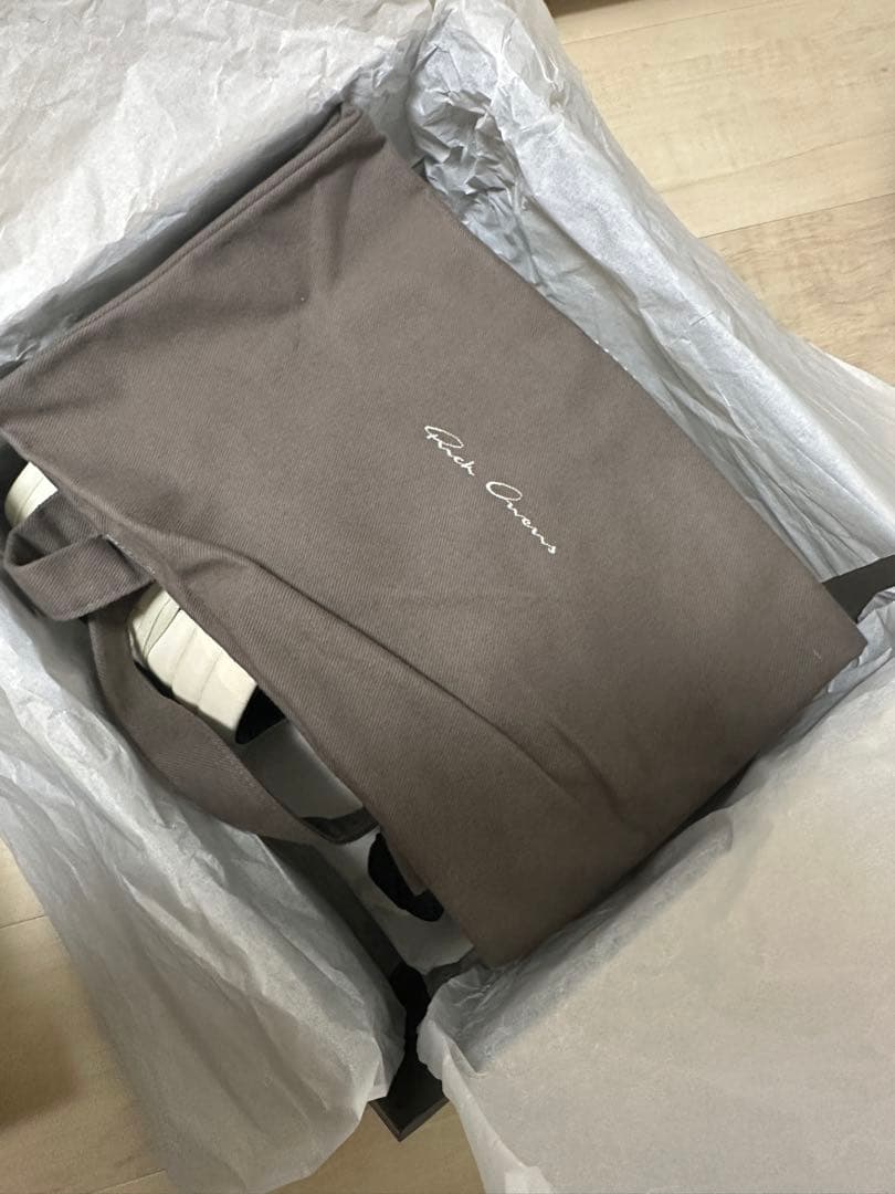 靴 rickowens leather geobasket sneakers