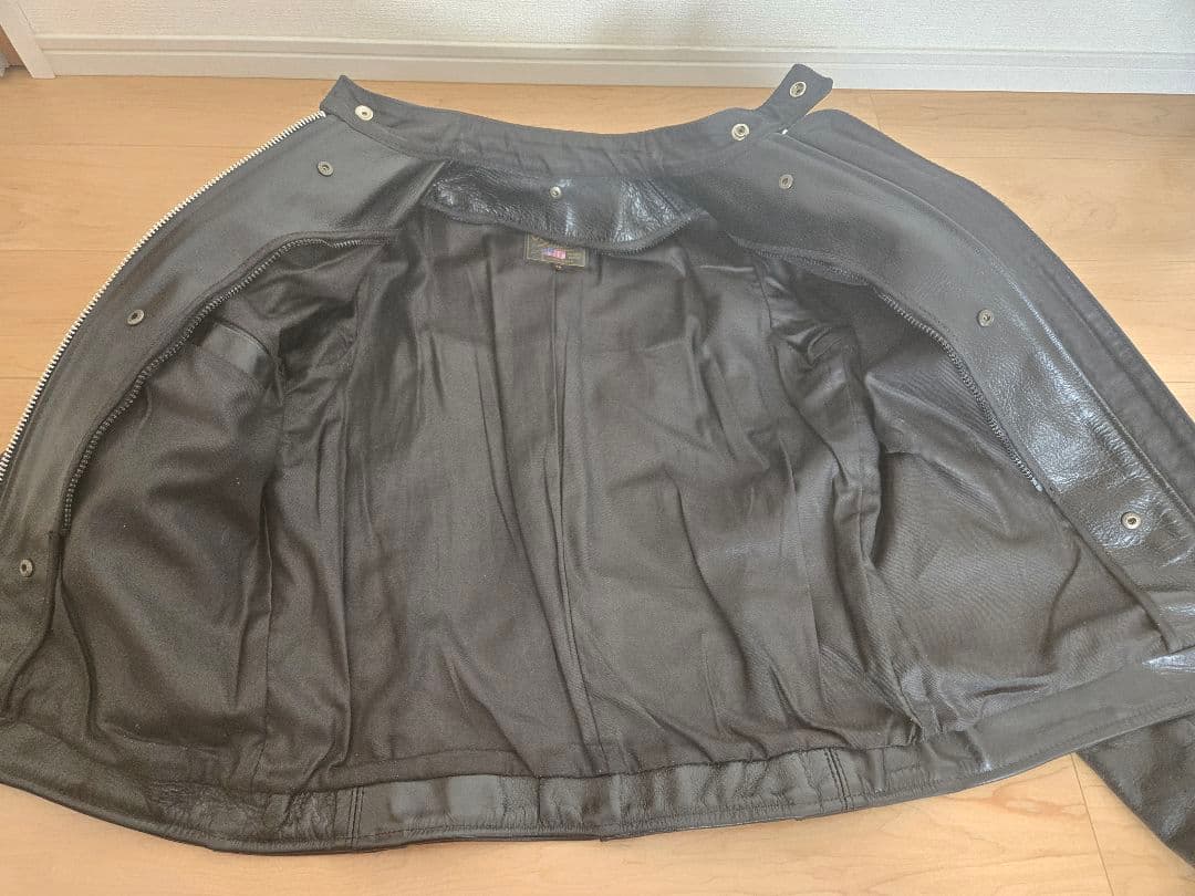 【美品】VANSON タイプB ライナー付 シングルライダース 38　値下げ中