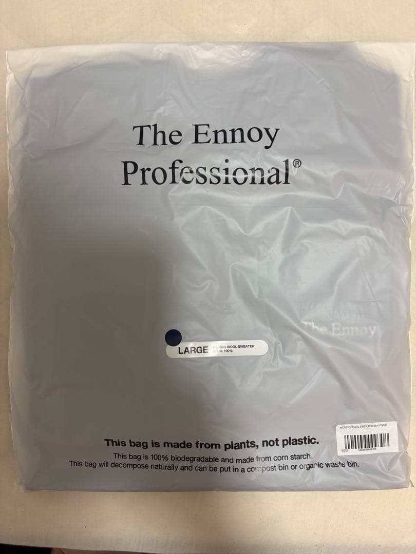 ENNOY（エンノイ）MERINO WOOL SWEATER ネイビー