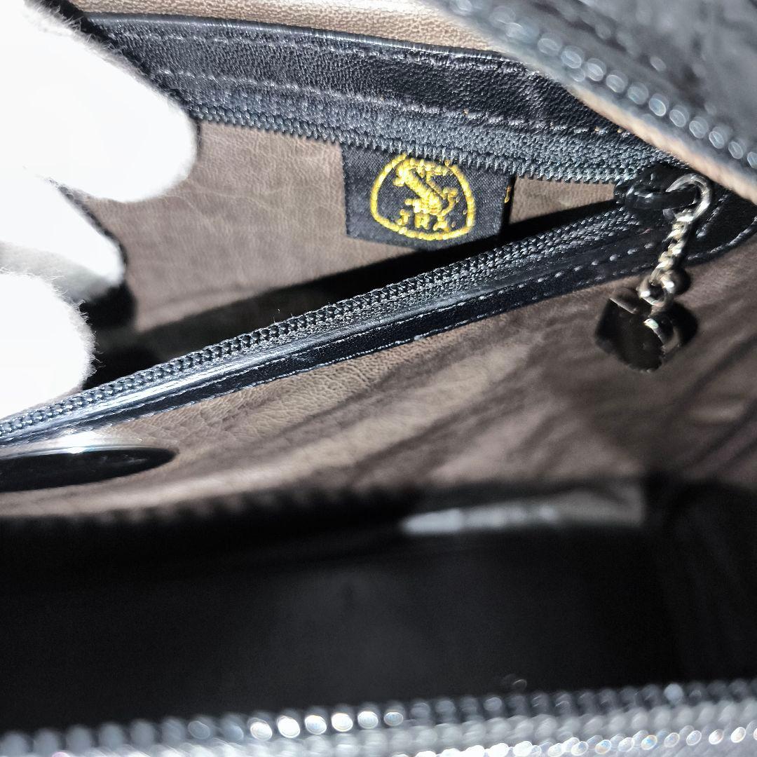 【美品】JRA・クロコダイル・ボストンバッグ・肩掛け・金具