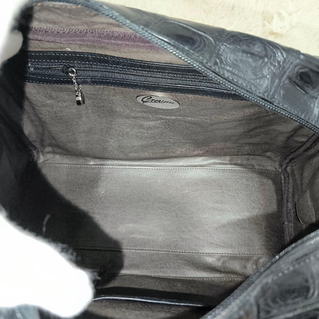 【美品】JRA・クロコダイル・ボストンバッグ・肩掛け・金具