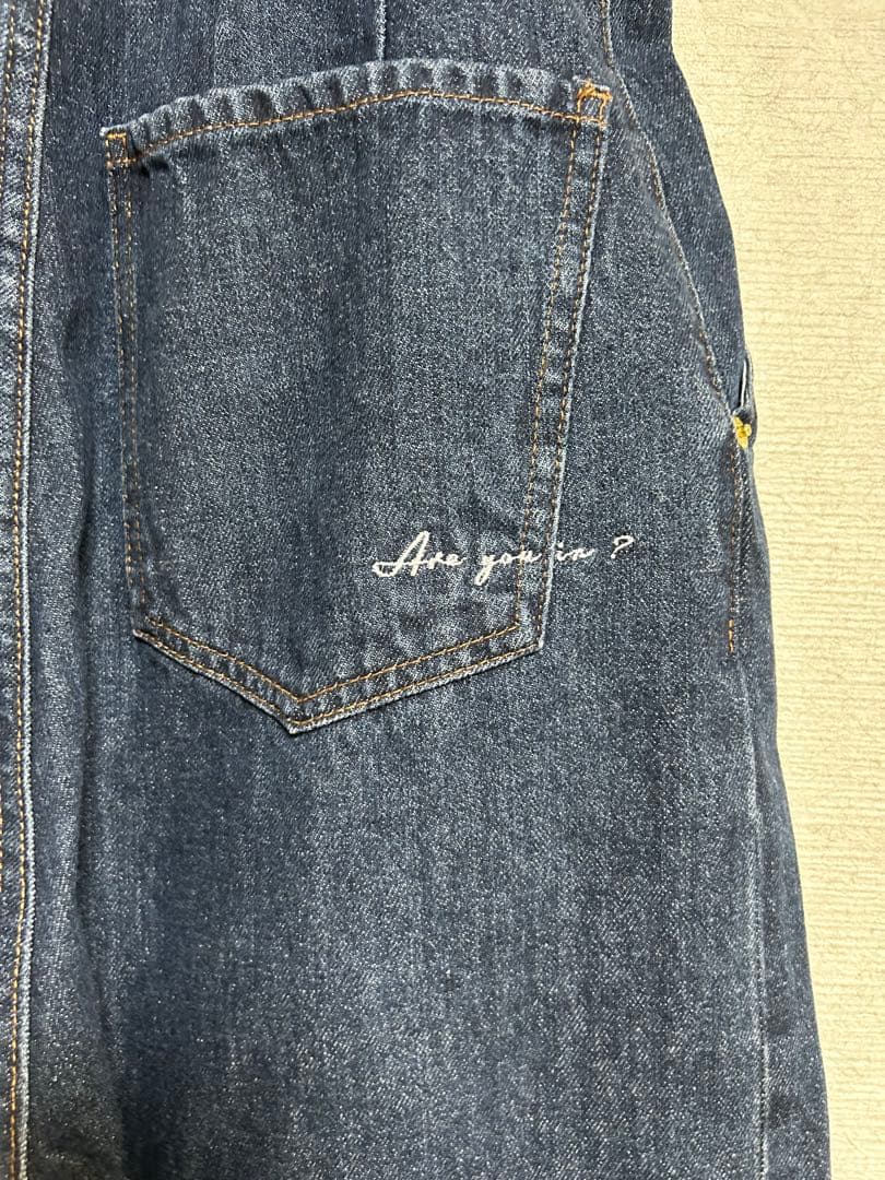 辻元舞さん　I'm in デニム　丈短め　Ｍ　ネイビー