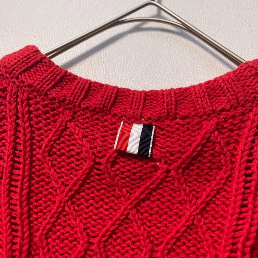 【thomholic】THOM BROWNE フローラル アランケーブルT